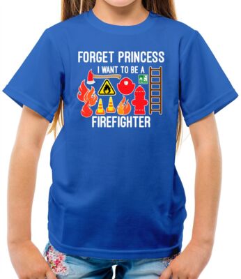 Vergiss Prinzessin Feuerwehrmann - Kinder T-Shirt - Feuerwehrmann - Feuerwehrmann - Feuerwehrfrau