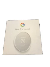 Google Nest Programmable Smart Wi-Fi Thermostat  2020 Snow G4CVZ New Save Energy