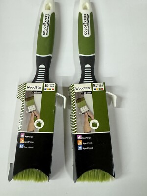 Color Expert Woodstar  Lackierpinsel 40 mm 2 Stück Profi - Pinsel 3-K Griff