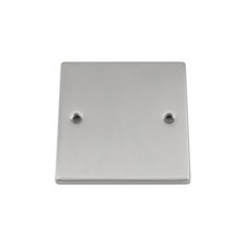 Full Range Brushed Satin Chrome Square Sockets Light Switch Dimmer White Insert