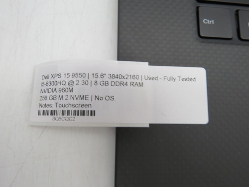 Dell XPS 15 9550/i5-6300HQ/8GB RAM/256 GB M.2 NVME/No OS *READ* - Picture 2 of 13