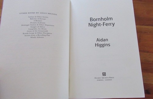 Bornholm Night-ferry ~ Aidan Higgins(John F. Byrne Irish Literature NEW in MELB - Picture 9 of 12