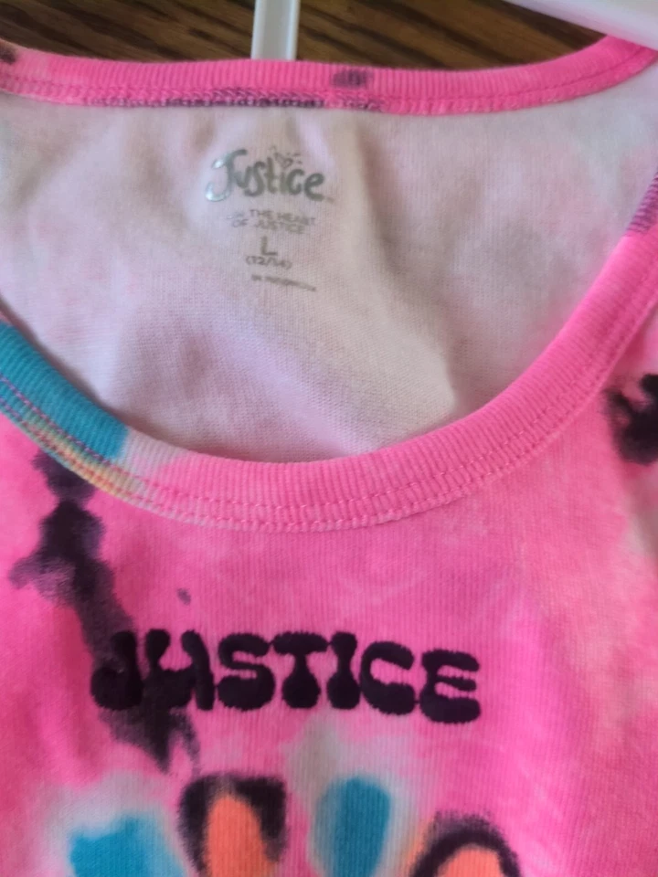 Conjunto/traje Justice Girls Primavera Verano Rosa Oscuro Talla 12/14 ¡NUEVO! con etiquetas Foto 4 de 4