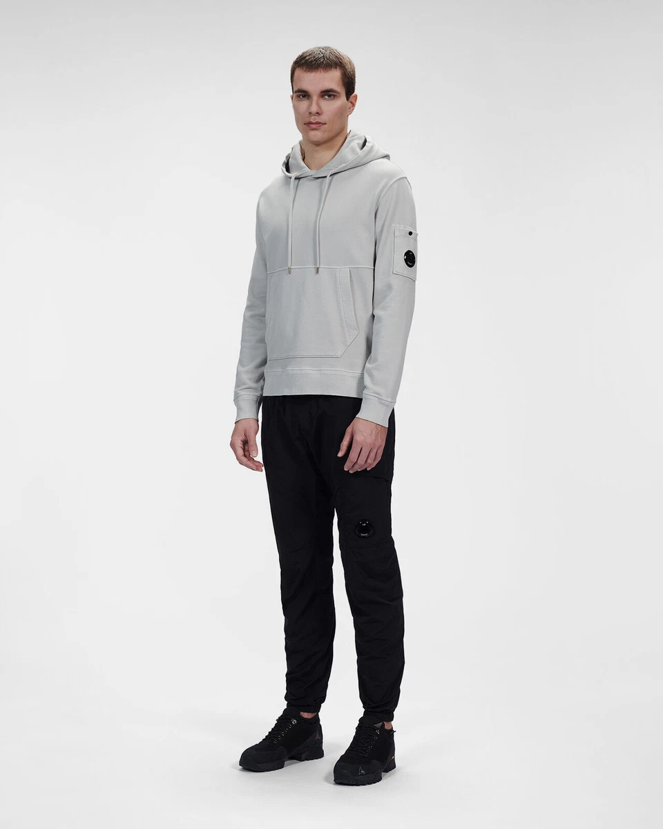 C.P.Company Cotton Fleece Hoodie Flint Grey