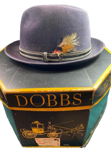 Vintage 1950s Dobbs Royal Coachman Fedora 7 1/4 W/ Box | eBay display picture 3