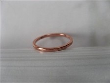 Solid Copper Band Ring CR40T - Sizes 4 to 13 - 1.5mm wide Our Thinnest Design.