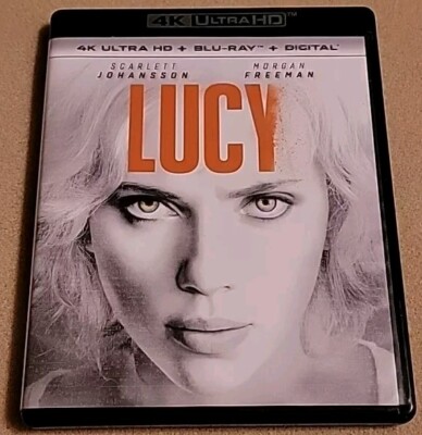 LUCY (4K Ultra HD, Blu-ray, 2014, 2-Disc) Scarlett Johansson, Morgan Freeman