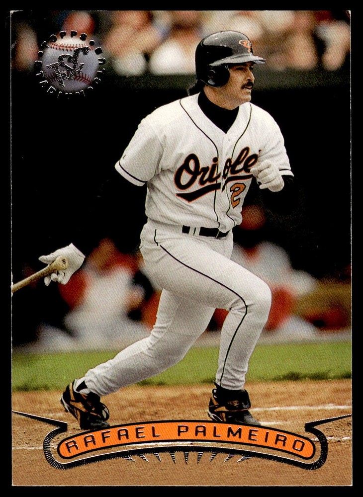 1996 Stadium Club #343 Rafael Palmeiro Silver Card
