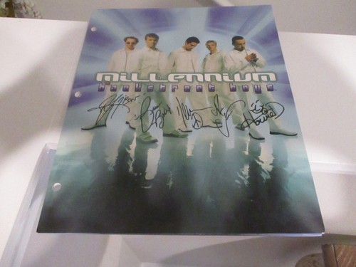 00's Winterland Backstreet Boys into the millennium tour band T-shirt band T men's L size cotton white type Vintage Second Hand