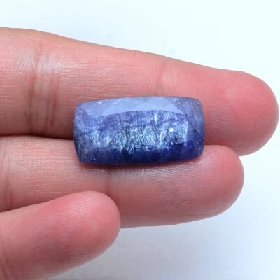 20.40 Ct Natural Tanzanite Vibrant Blue Cushion Cut Top Grade Certified Gemstone - Image 1 of 4