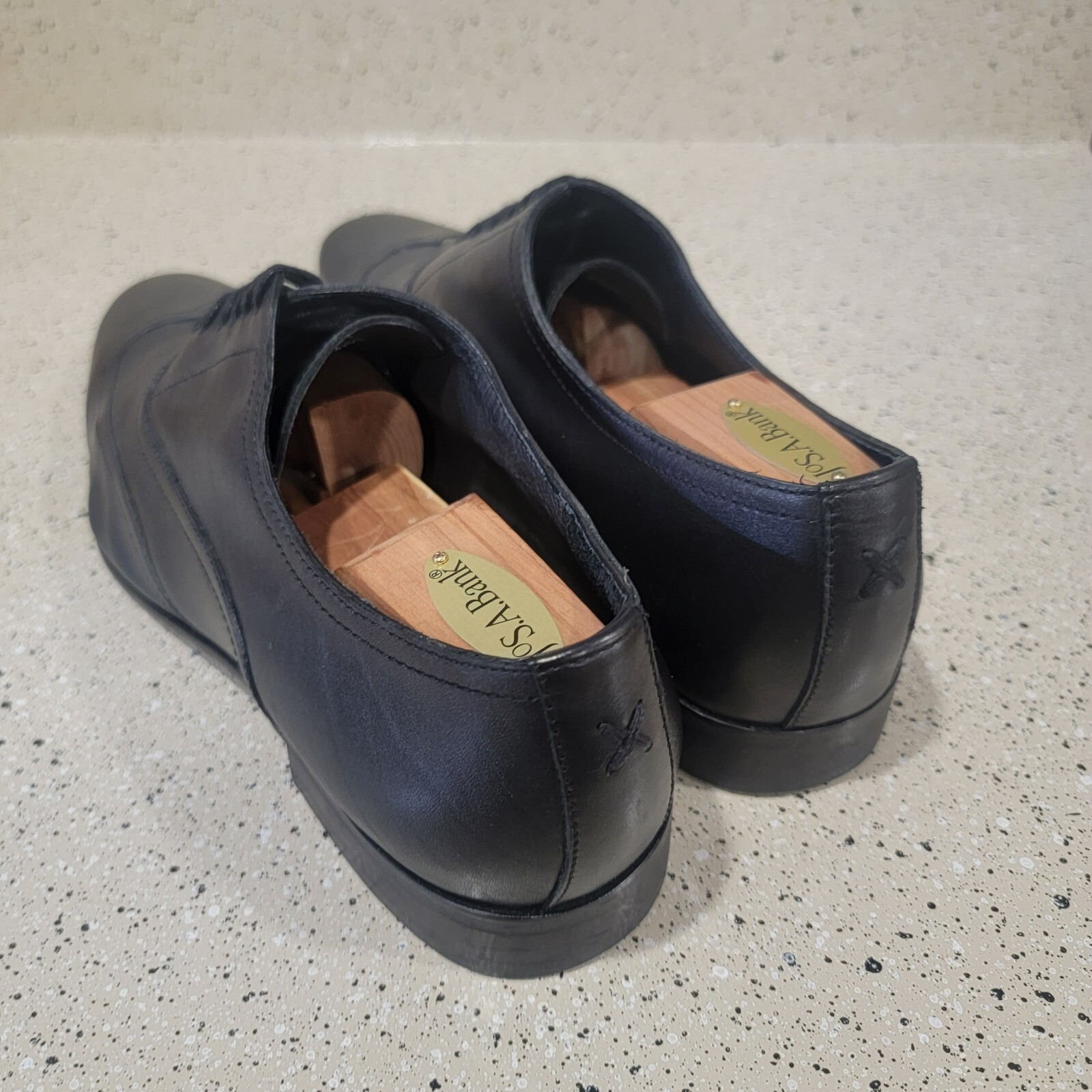 SAOLA Scarpe eleganti Oxford Gordon Rush Akers da uomo taglia 11 in pelle nera 100363