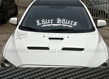 Later Haters Windshield Decal Sticker JDM Banner KDM Euro Slammed Domestic USDM