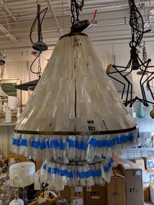 Novo Na Caixa Pottery Barn Capitola Grande Casco Capiz Candelabro