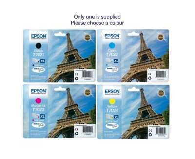 Epson T7021 22 23 24 Eiffelturm Original Tintenstrahldrucker *WÄHLEN SIE IHRE FARBE*