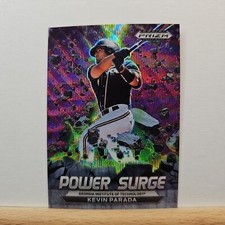 2022 Prizm Draft Picks Baseball Kevin Parada Power Surge PURPLE WAVE Prizm PS-KP