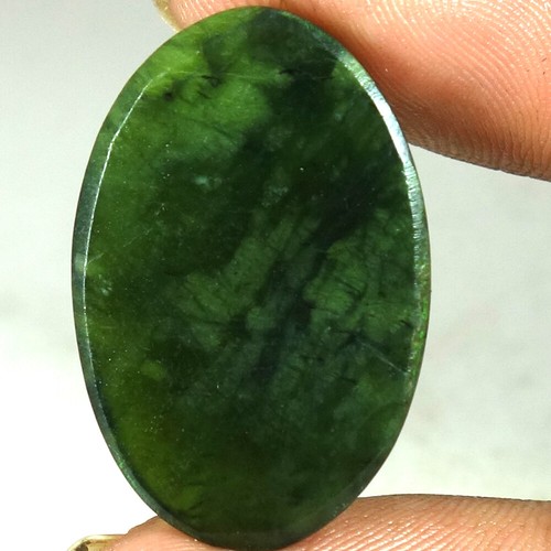 100% Natural Green Jade Oval Cabochon Loose Gemstones 24.40Cts 19x 29x 05mm - Picture 3 of 3