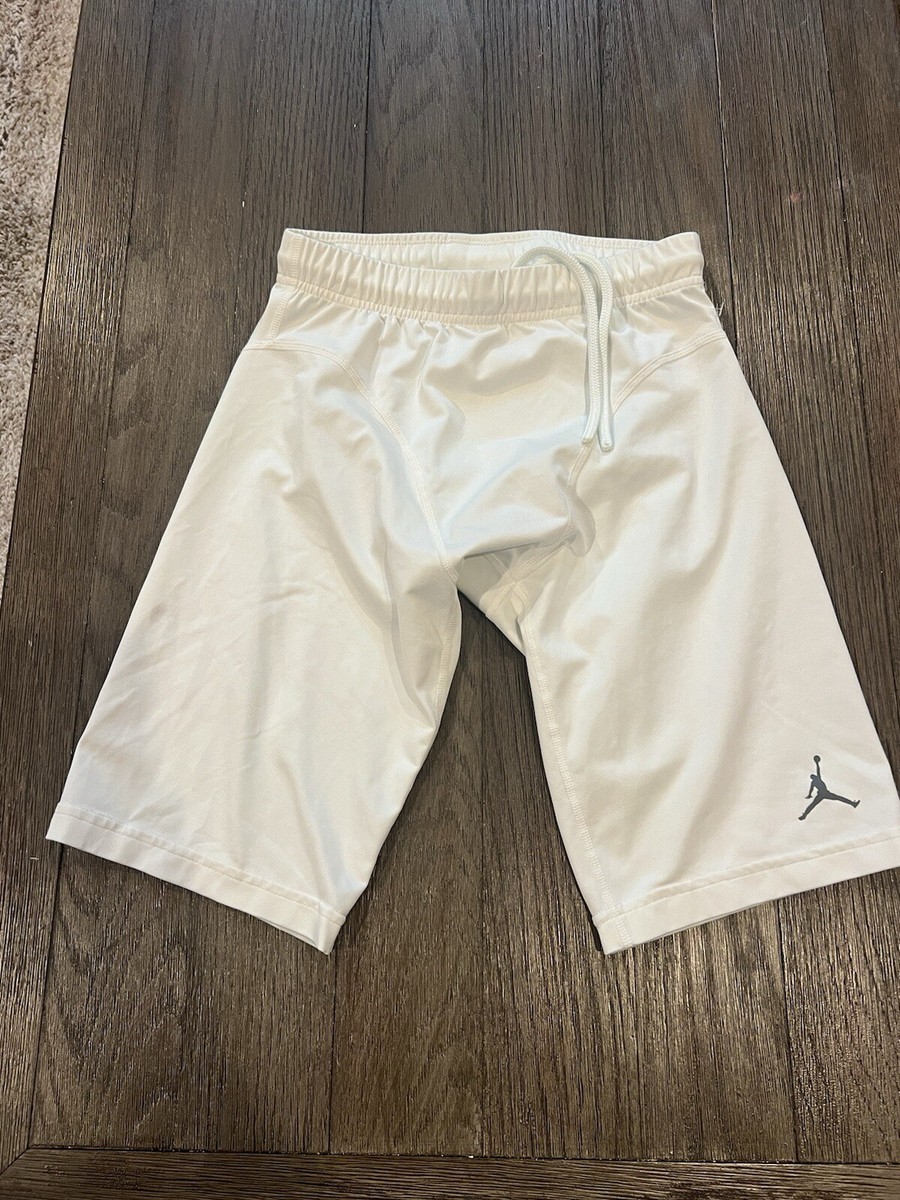 Mens Jock Nike Air Jordan Spandex Half Tights Compression Shorts