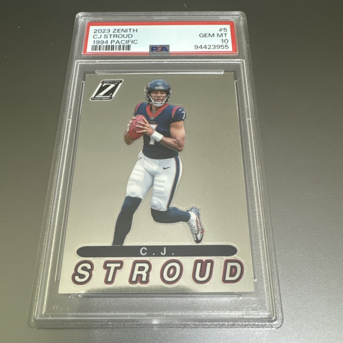 2023 PANINI ZENITH 1994 PACIFIC #5 CJ STROUD ROOKIE RC PSA