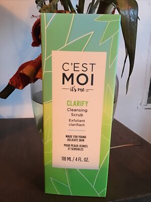 Cest Moi Clarifying Cleansing Scrub Facial Exfoliant For Blemish Prone Skin 4 Oz