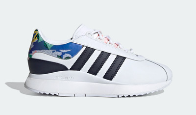 adidas originals sl andridge fashion trainers in white and pink