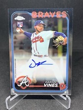 2024 Topps Chrome DARIUS VINES Rookie RC Auto RA-DV Atlanta Braves Rookie 72124