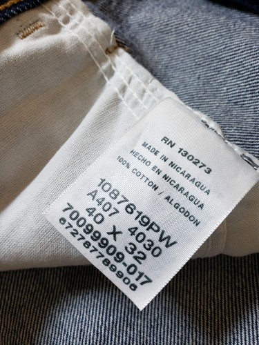 Rustler Jeans Sz 40x32 Mens Blue Pants Cotton Denim Casual Mid Rise Straight - Picture 3 of 12