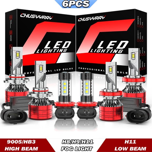 Combo LED Headlight Bulbs For 2004-2015 Volvo VNL Semi Truck High Low Beam
