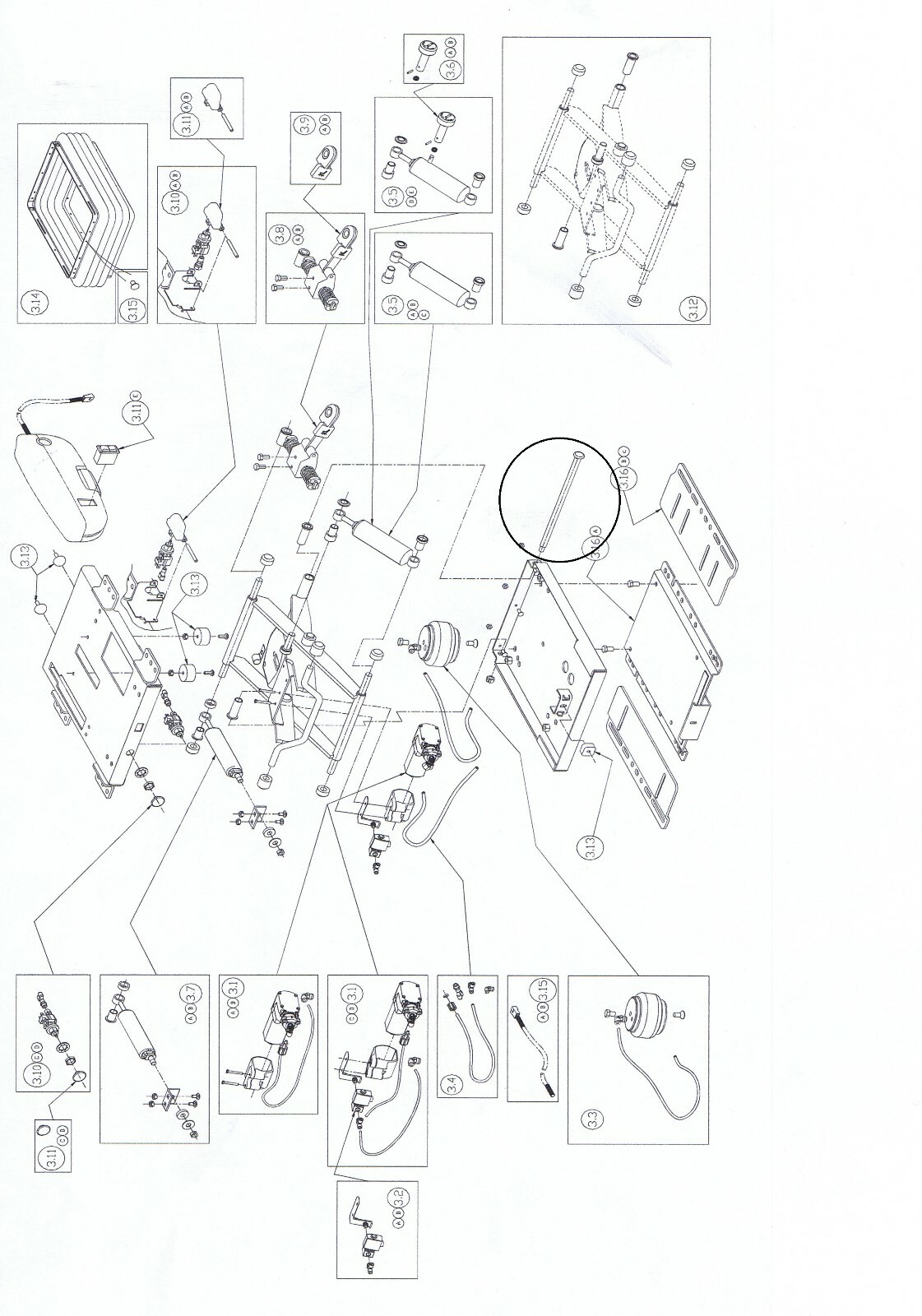 S11257 seat damper SEARS shock absorber New Holland 82020847 86502151