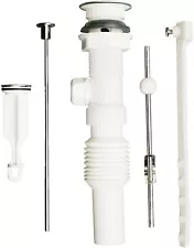 PLUMB PAK PP812-70 Flex 'N Fix Chrome Top 1-1/4-inch Lavatory Pop-Up Assembly