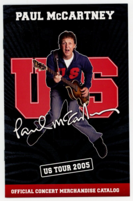 Paul McCartney US TOUR 2005 ライブTシャツ 2005 Paul McCartney Tour Merchandise Catalog | eBay