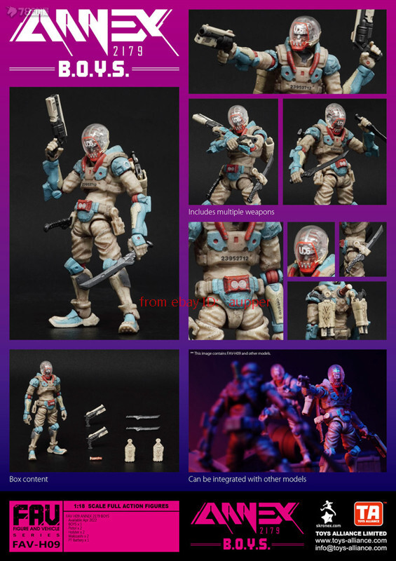 アシッドレイン 1/18スケールFAV-H09 B.O.Y.S. Acid Rain World 1/18 Fav-H09 Annex2179 Series B.O.Y.S. Action