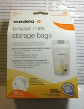 Medela Breast Milk Storage Bags 6 oz 50 ct with Bonus Transport Pouch