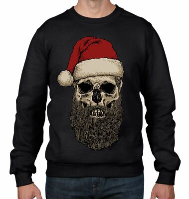 Weihnachtsmann Hipster Bart Weihnachten Herren Pullover \ Pulli