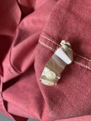 bonobos品 BONOBOS Men's Shirt Extra Large Red Button Down Chambray