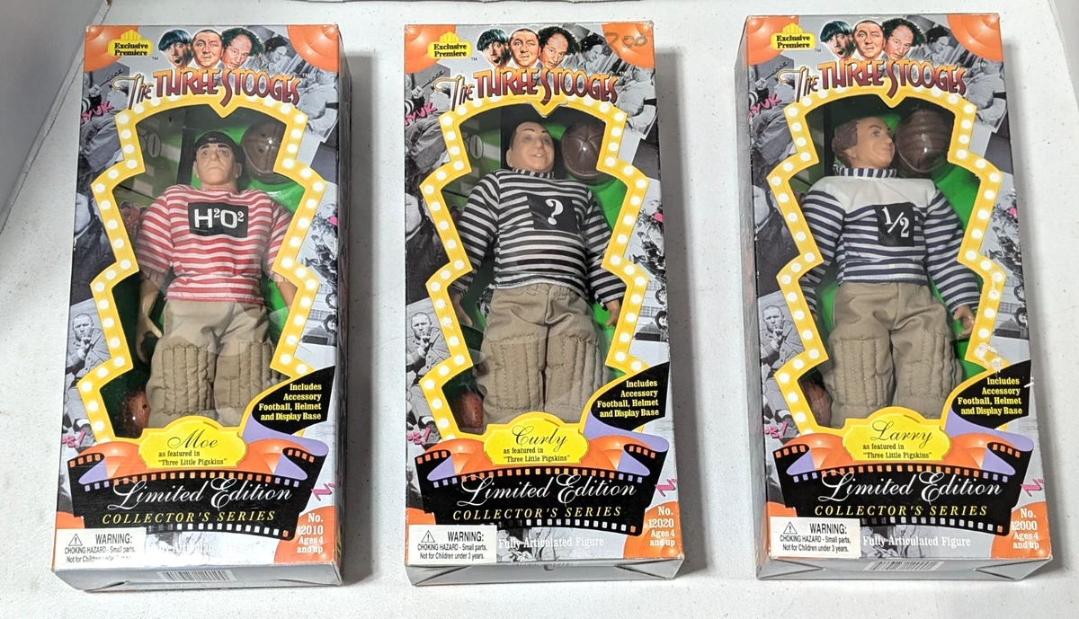 ビンテージフィギュア　 スリーストゥージズ フィギュア3体セット The Three Stooges Cartoon & TV Character Action Figures with