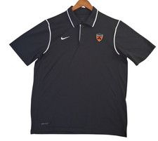 Nike Princeton University Tigers Polo Shirt Men's Medium Black Golf Stretch