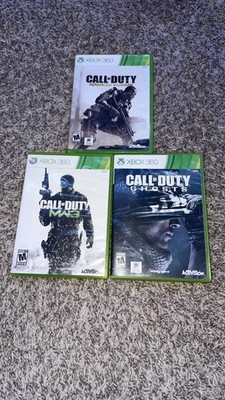 Lot Of 3 Xbox 360 COD Games - Advanced Warfare, Modern Warfare 3, Ghosts Tested