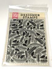 Echo Park Acrylic Designer Stamp Holiday Branches A2 Christmas Leaves USA NEW