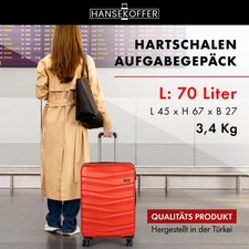 Reisekoffer Trolly Koffer 70 Liter Hartschalenkoffer