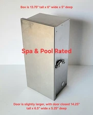 Electrical Enclosure Junction Box Stainless Steel Ex Cond Lockable 13.75x6x5"