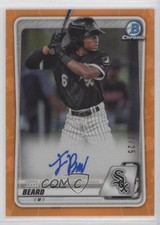 2020 Bowman Chrome Prospects Orange Refractor 7/25 James Beard #CPA-JBE Auto 3d7