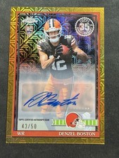 Marketplace image: 2026 TOPPS CHROME FLAGSHIP DENZEL BOSTON GOLD AUTO SSP/50 MOJO FOIL 1/1? SHEDEUR
