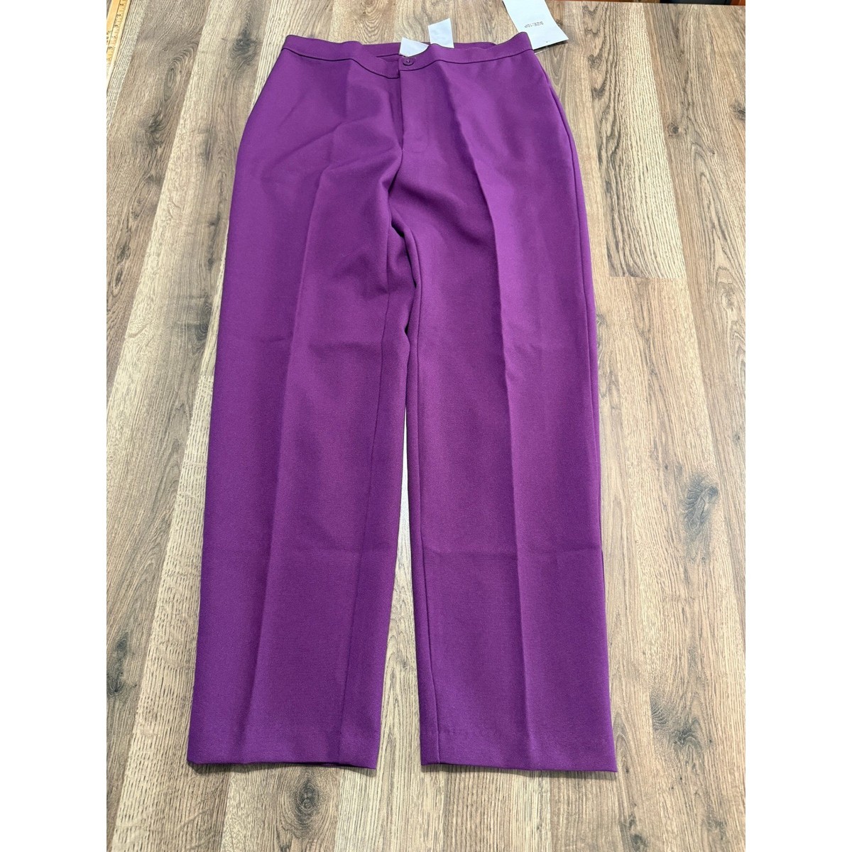 Bend Over Dress Pants Womens 10P Purple Petite Straight Leg Trousers  Excellent