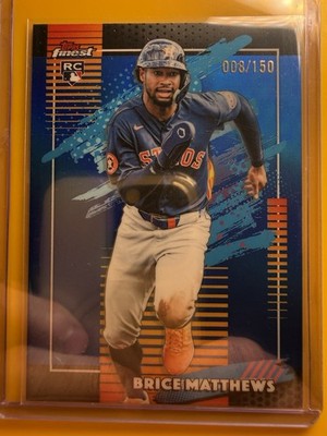 Topps Finest RC Brice Matthews — Blue Refractor /150