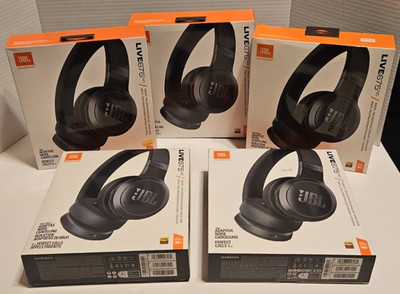 Lot of 5 JBL LIVE 675NC by HARMAN, WIRELESS ON EAR, BLUETOOTH