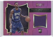 2015 Panini Select Rookie Swatches Purple Prizm 5/99 Willie Cauley-Stein #8 2r7