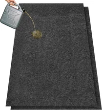 2 Pack Oil Spill Mat, 36 X 60 Inch Garage Floor Mat Under Car, Absorbent Oil 2