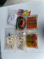 BIRD SUPPLIES - 6pc lot PARROT MACCAW, cage toys, ropes, blocks, replacememt DYI