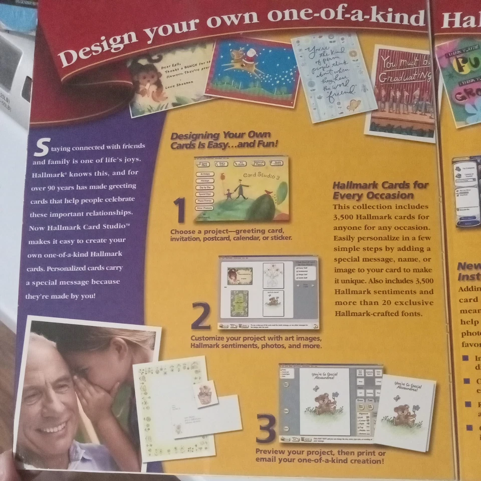 Hallmark Card Studio 3 Deluxe 2001 vintage Foto 4 de 4