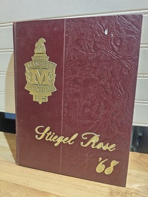 1968 Manheim Central High School Yearbook  Stiegel Rose  Lancaster PA Vintage...